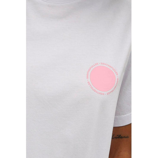 Don The Fuller White Cotton Women T-Shirt Don The Fuller Light Gray