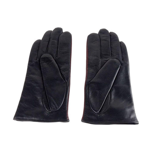 Cavalli Class Black Lambskin Women Glove Cavalli Class Dark Slate Gray