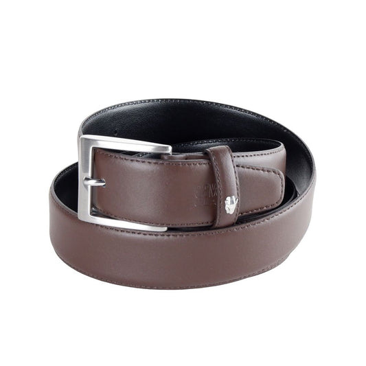 Cavalli Class Elegant Reversible Leather Belt - Dual Tone Cavalli Class Dim Gray