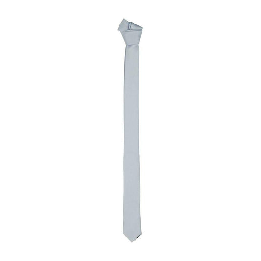 Emilio Romanelli Sleek Silk Slim Tie in Chic Gray Emilio Romanelli Gray