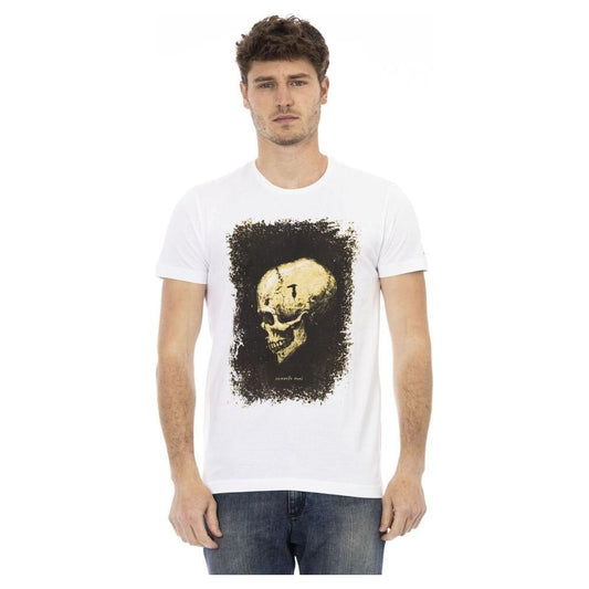 Trussardi Action White Cotton Men's T-Shirt TR-22799-M