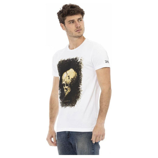 Trussardi Action White Cotton Men's T-Shirt TR-22799-M