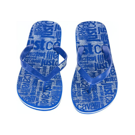 Just Cavalli Light Blue EVA Men Sandal Just Cavalli Dark Slate Blue