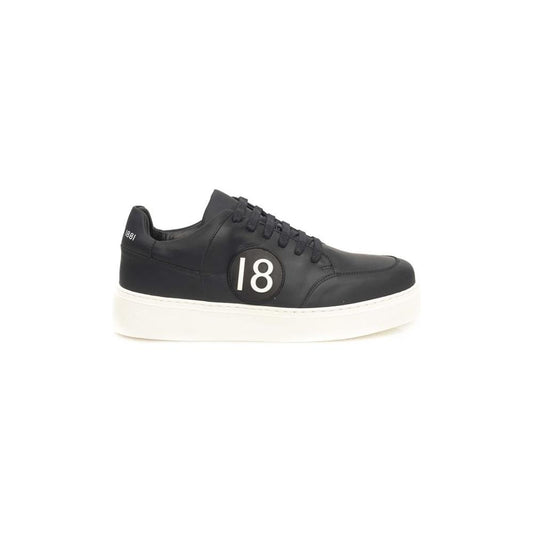 Cerruti 1881 Blue Cowhide Men's Sneaker Cerruti 1881 Dark Slate Gray
