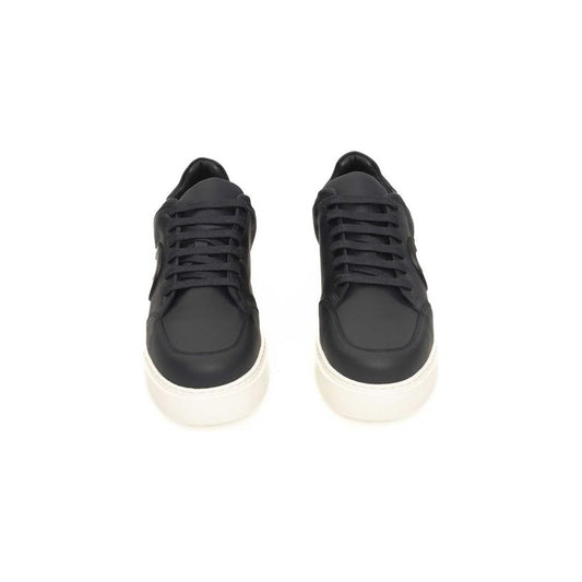 Cerruti 1881 Blue Cowhide Men's Sneaker Cerruti 1881 Dark Slate Gray