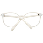 Alt Tag: Swarovski White Women Glasses Frame with full-rim plastic design, 52-17-140 size, and branded case included.