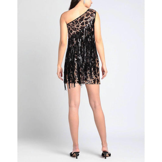 PINKO Brown Polyamide Dress PINKO Light Gray