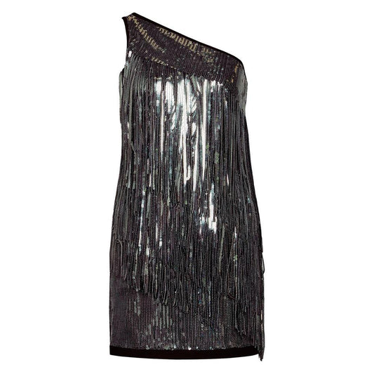 PINKO Gray Polyester Dress PINKO Dark Slate Gray