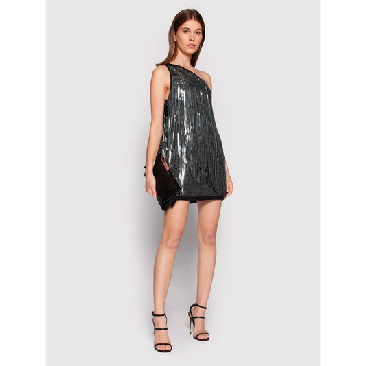 PINKO Gray Polyester Dress PINKO Misty Rose