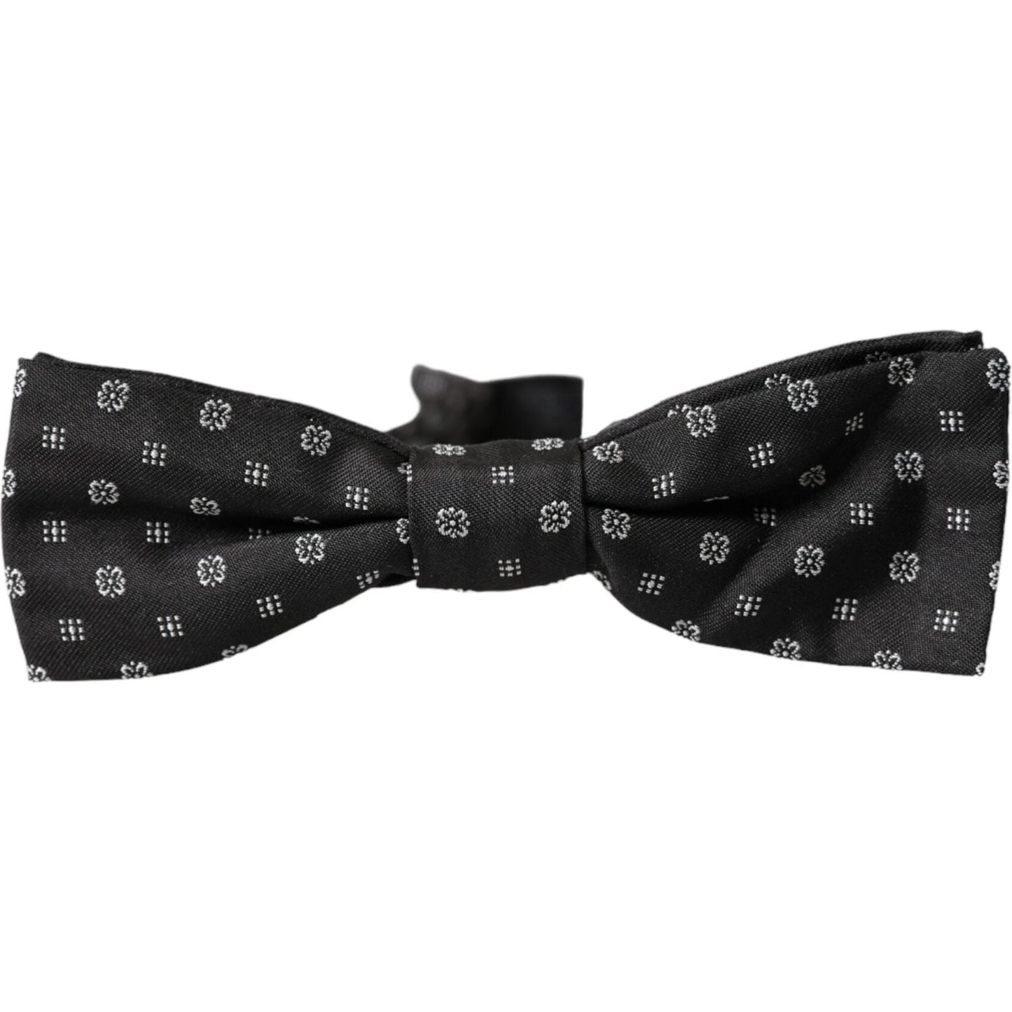 Dolce & Gabbana Black Silk Fantasy Adjustable Neck Men Papillon Bow Tie Dolce & Gabbana Dark Slate Gray