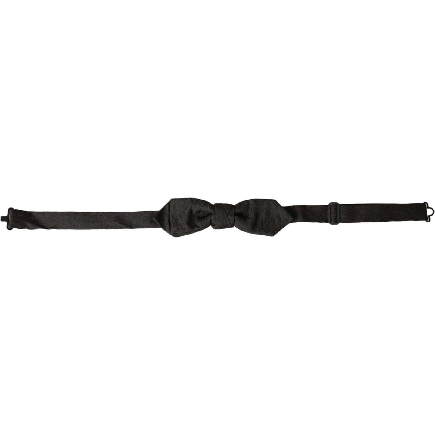 Dolce & Gabbana Black Silk Adjustable Neck Men Bow Tie Dolce & Gabbana Dark Slate Gray