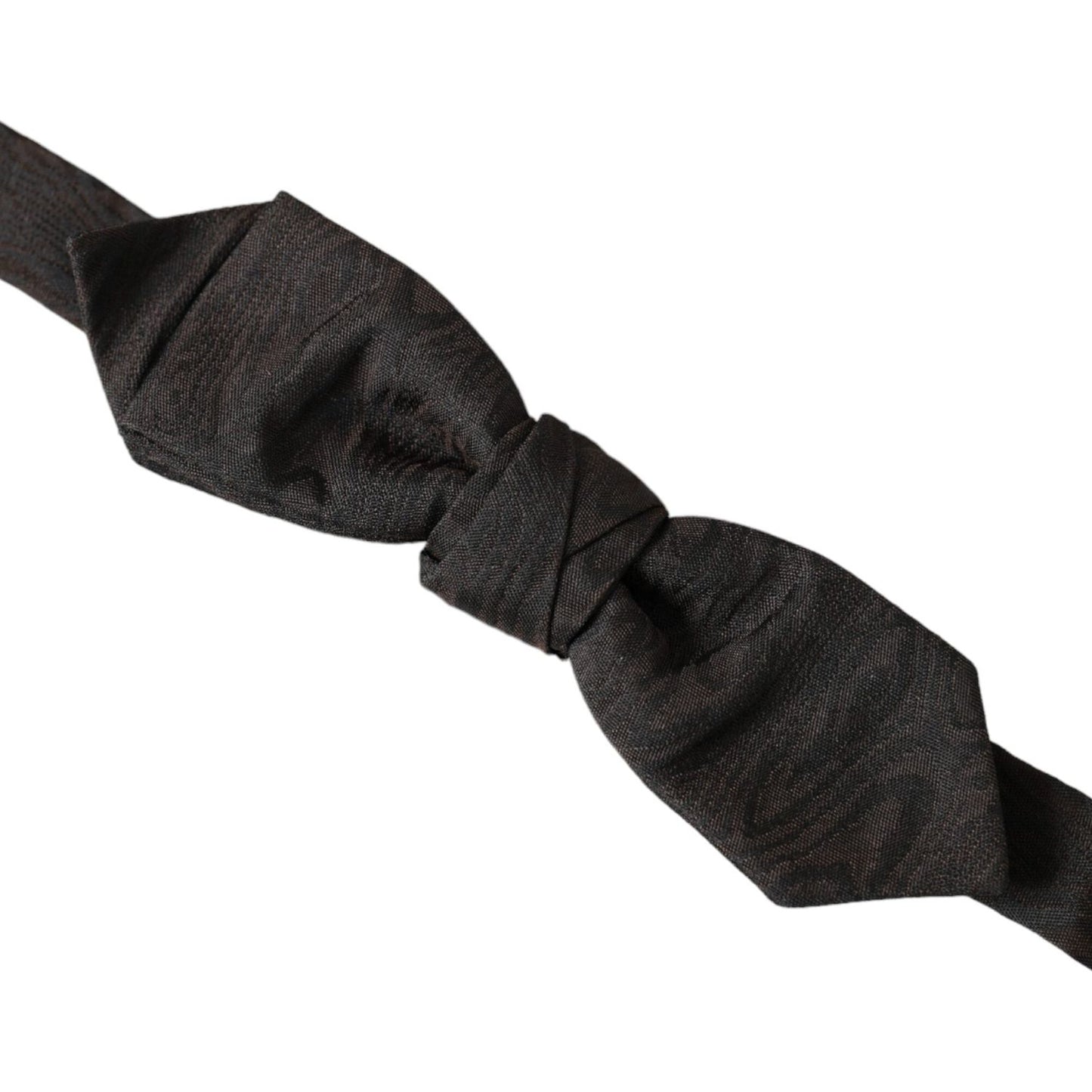 Dolce & Gabbana Black Silk Adjustable Neck Men Bow Tie Dolce & Gabbana Dark Slate Gray
