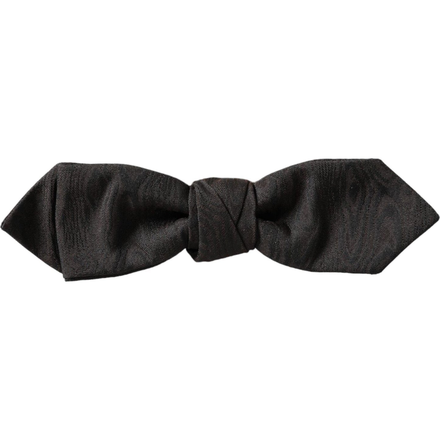Dolce & Gabbana Black Silk Adjustable Neck Men Bow Tie Dolce & Gabbana Dark Slate Gray