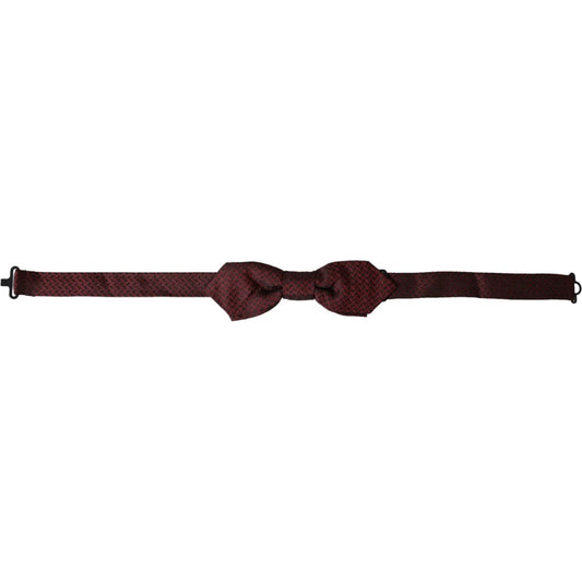 Dolce & Gabbana Red Silk Fantasy Adjustable Neck Men Bow Tie Dolce & Gabbana Dark Slate Gray