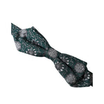 Dolce & Gabbana Green Silk Floral Adjustable Neck Men Bow Tie