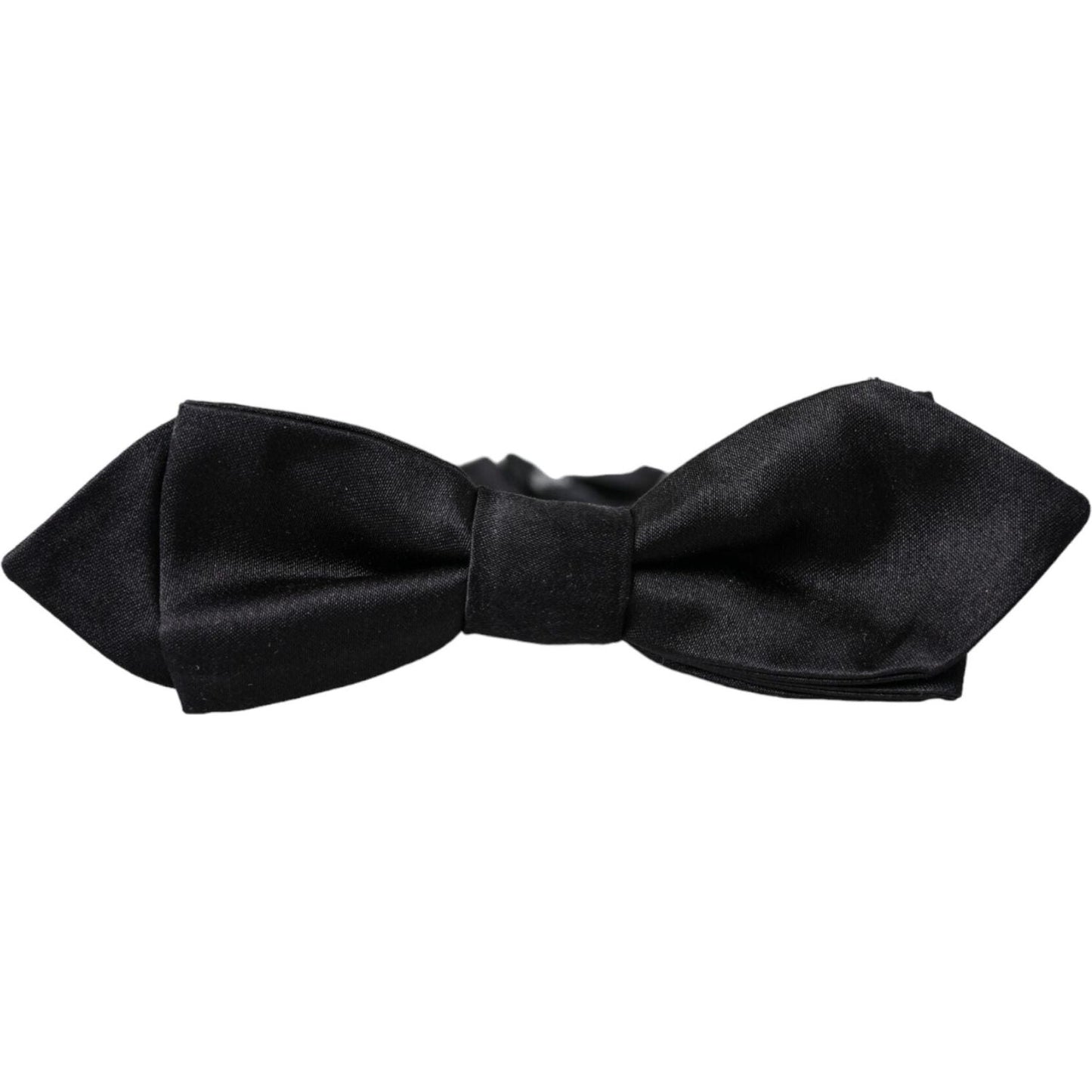 Dolce & Gabbana Black Silk Adjustable Neck Men Bow Tie Dolce & Gabbana Black