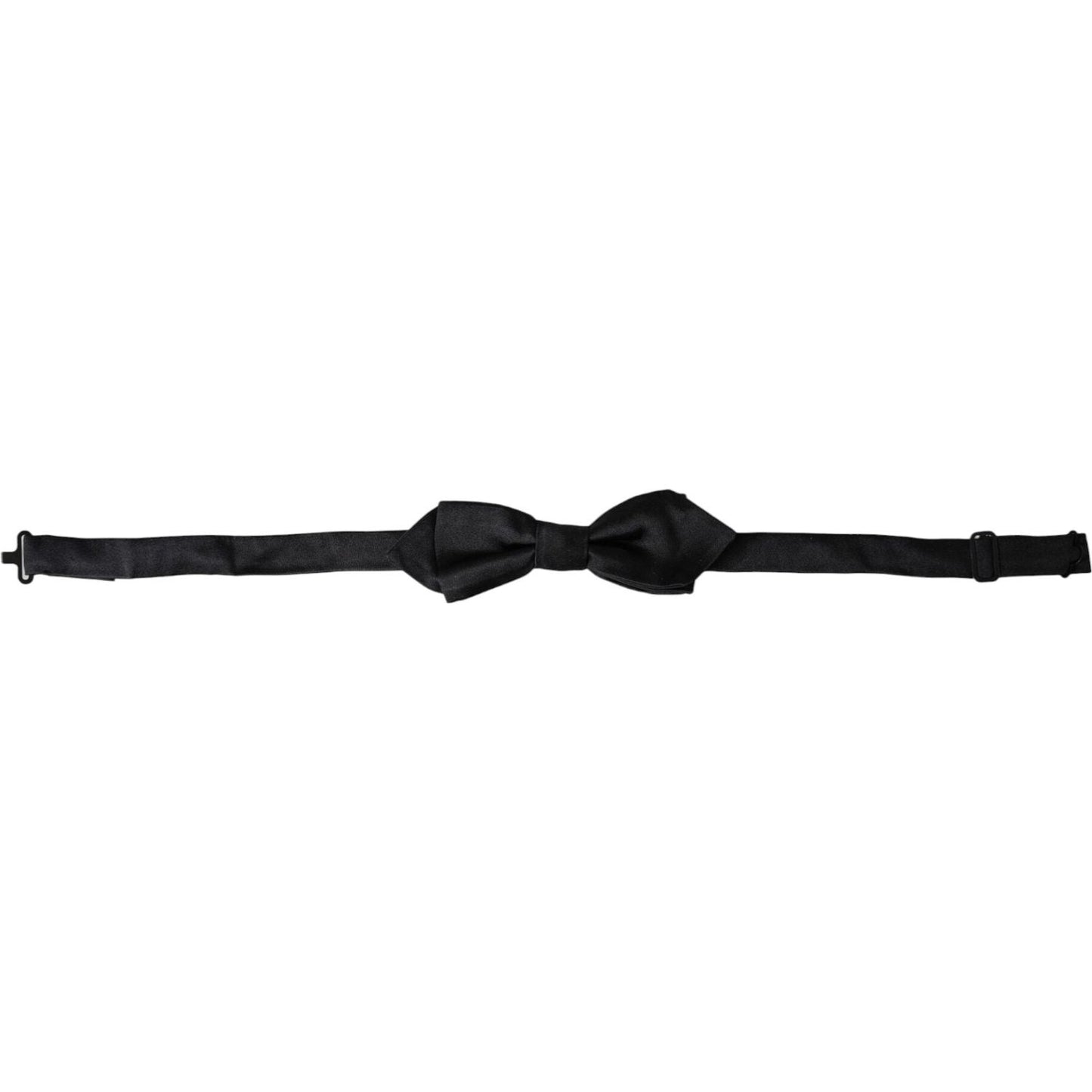 Dolce & Gabbana Black Silk Adjustable Neck Men Bow Tie Dolce & Gabbana Black
