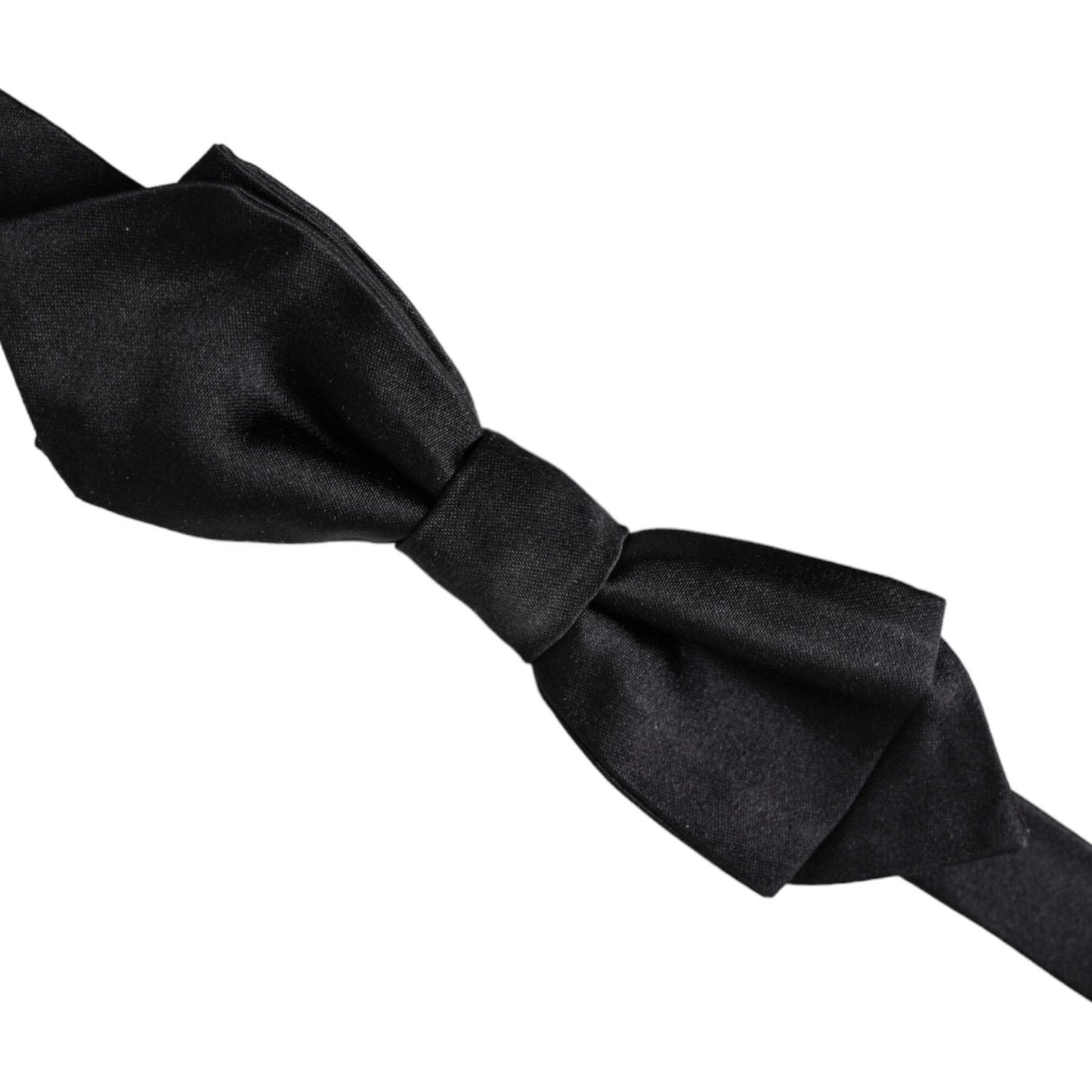 Dolce & Gabbana Black Silk Adjustable Neck Men Bow Tie Dolce & Gabbana Black