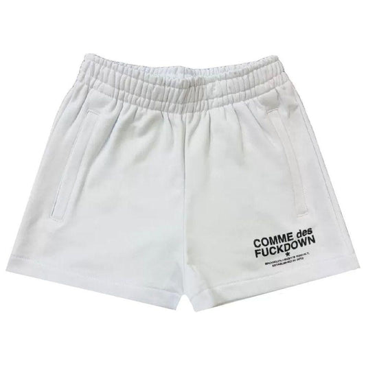 Comme Des Fuckdown White Cotton Short Comme Des Fuckdown Light Gray