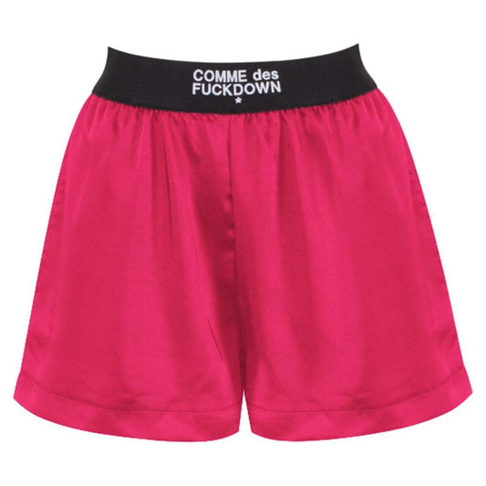 Comme Des Fuckdown Fuchsia Polyester Short Comme Des Fuckdown Maroon