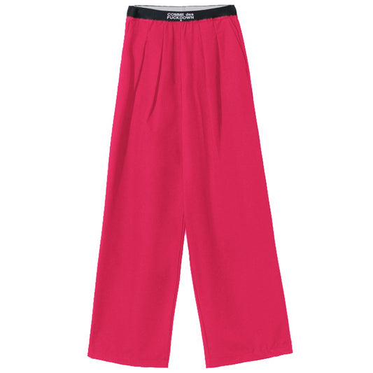 Comme Des Fuckdown Fuchsia Polyester Jeans & Pant Comme Des Fuckdown Maroon