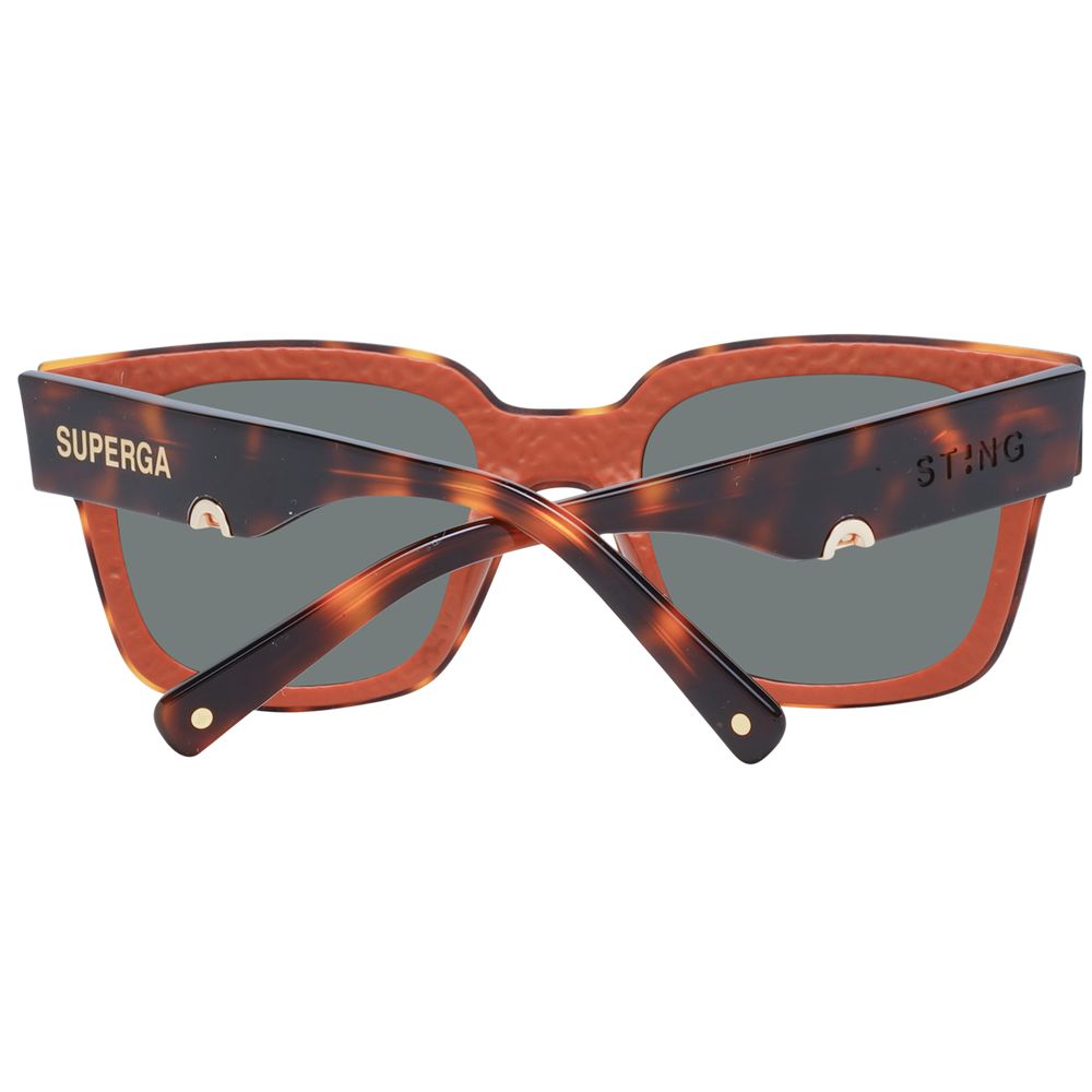 Sting Brown Acetate & Plastic Sunglasses