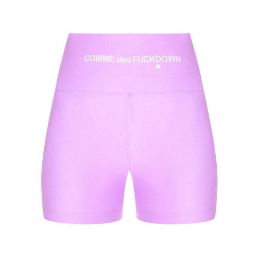Comme Des Fuckdown Purple Polyester Short Comme Des Fuckdown Lavender