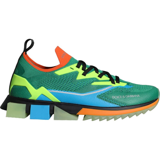 Dolce & Gabbana Multicolor Super King Low Top Sneakers Shoes Dolce & Gabbana Sea Green