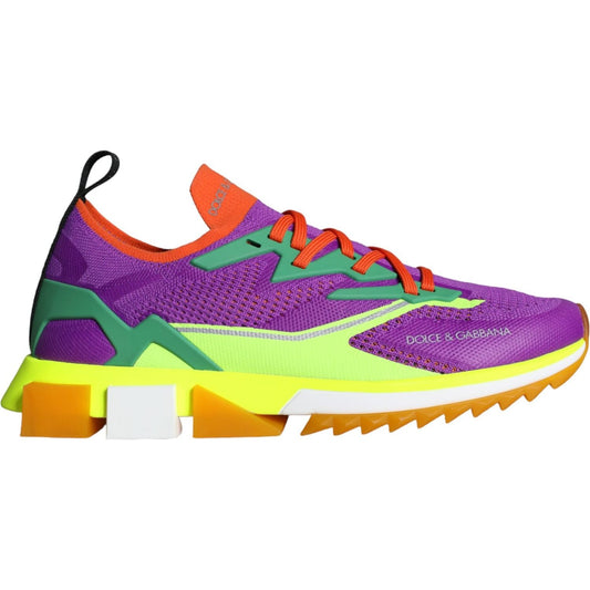 Dolce & Gabbana Multicolor Super King Low Top Sneakers Shoes Dolce & Gabbana Pale Goldenrod