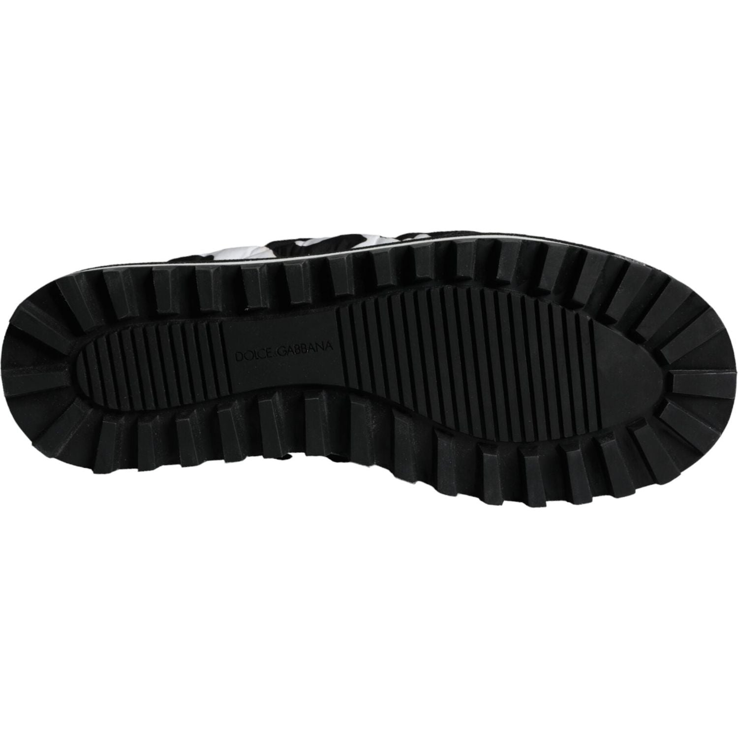 Dolce & Gabbana Black White Quilted Logo Sandals Slides Shoes