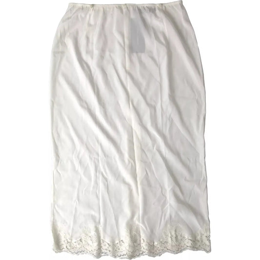 Dolce & Gabbana White Lingerie Half Slip Sleepwear Underwear Dolce & Gabbana Light Gray
