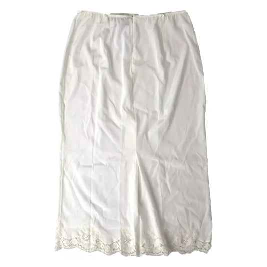 Dolce & Gabbana White Lingerie Half Slip Sleepwear Underwear Dolce & Gabbana Light Gray