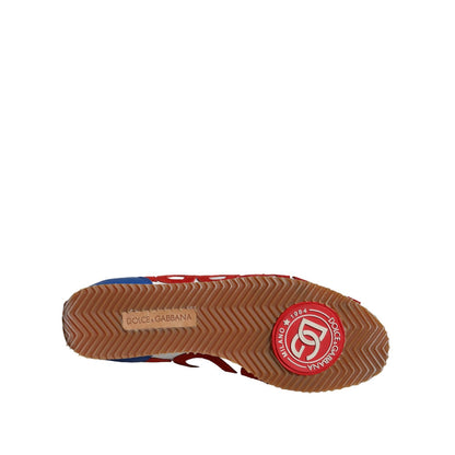 Dolce & Gabbana Multicolor Leather Logo Casual Sneakers Shoes