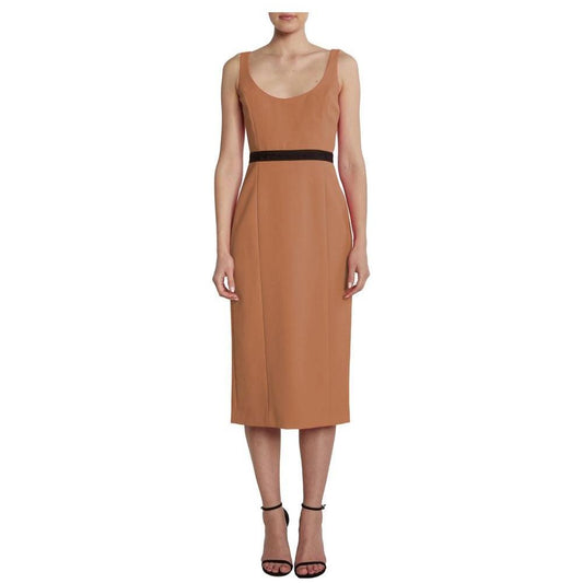 PINKO Brown Polyester Dress PINKO Rosy Brown