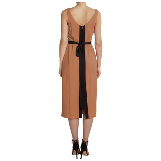 PINKO Brown Polyester Dress PINKO Rosy Brown
