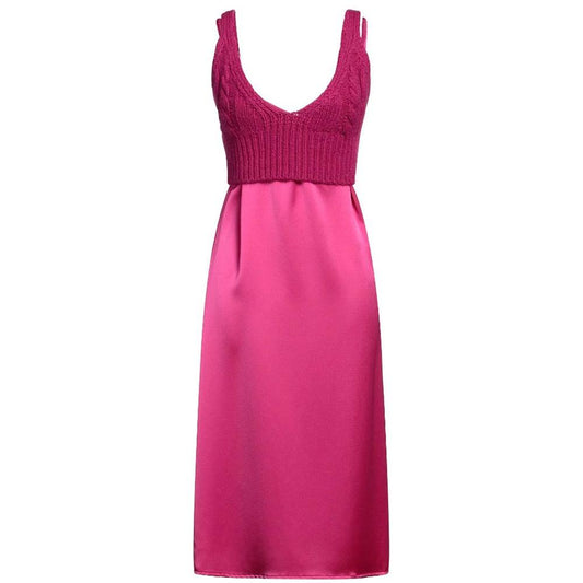 PINKO Fuchsia Polyester Dress PINKO Maroon
