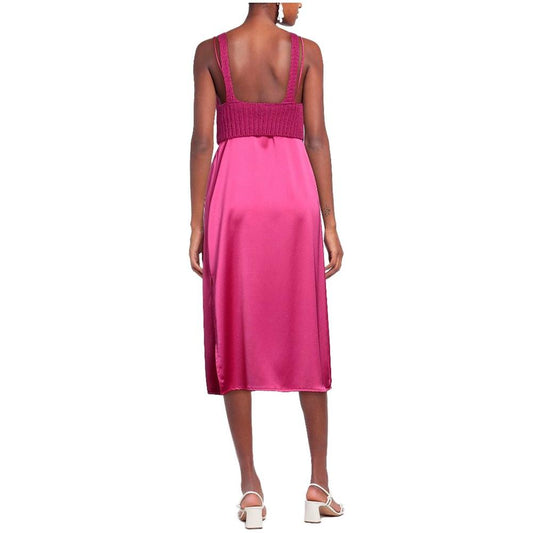 PINKO Fuchsia Polyester Dress PINKO Maroon
