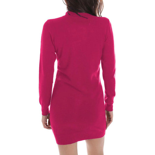 Yes Zee Fuchsia Viscose Dress Yes Zee Maroon
