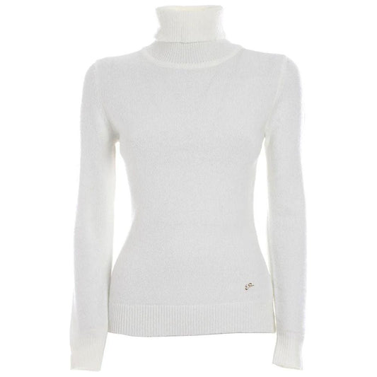 Yes Zee White Viscose Sweater Yes Zee Light Gray