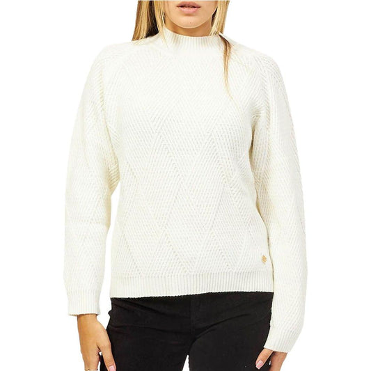 Yes Zee White Acrylic Sweater Yes Zee Black