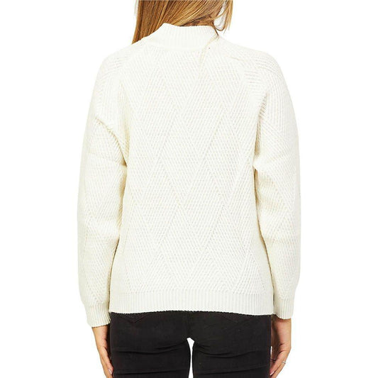 Yes Zee White Acrylic Sweater Yes Zee White Smoke