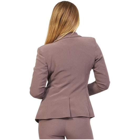 Yes Zee Gray Polyester Suits & Blazer Yes Zee Dim Gray