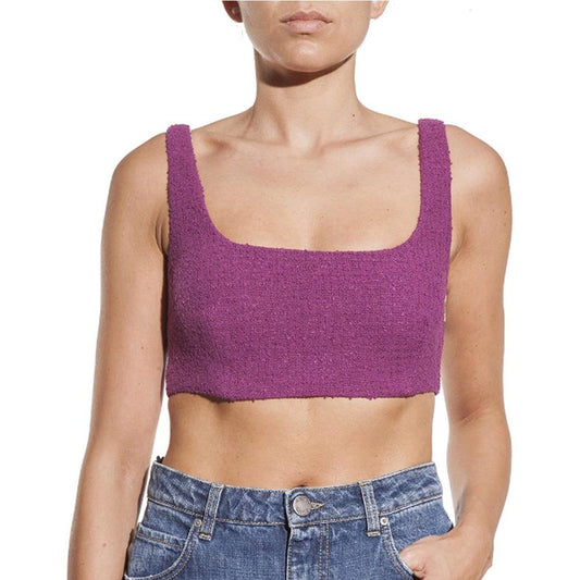 PINKO Purple Cotton Tops & T-Shirt PINKO Rosy Brown