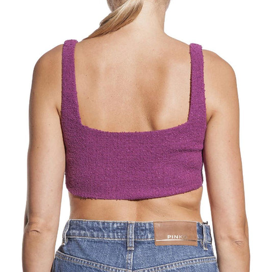 PINKO Purple Cotton Tops & T-Shirt PINKO Rosy Brown