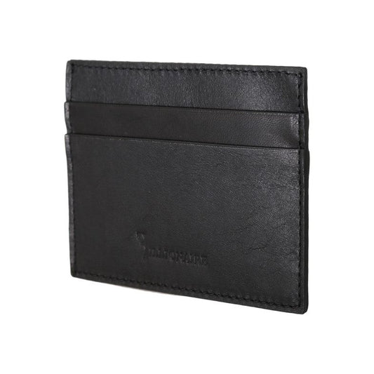 Billionaire Italian Couture Exquisite Black Leather Men's Wallet Wallet Billionaire Italian Couture Dark Slate Gray