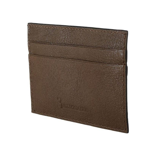 Billionaire Italian Couture Elegant Turtledove Leather Men's Wallet Wallet Billionaire Italian Couture Dark Olive Green