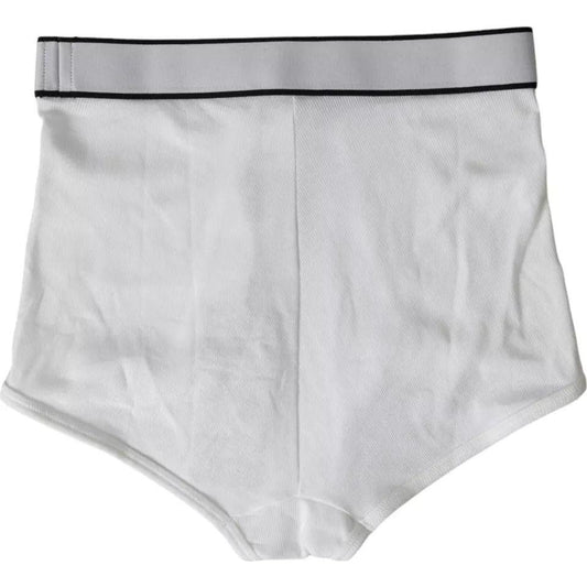 Dolce & Gabbana White Cotton Stretch Branded Logo Underwear Dolce & Gabbana Light Gray