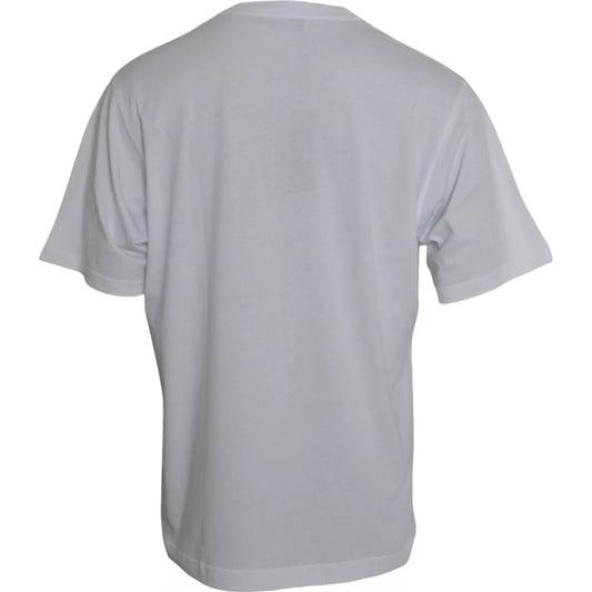 Dolce & Gabbana White Logo Round Neck Short Sleeves T-shirt TSH86425-52