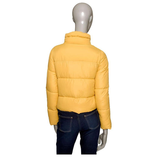 Baldinini Trend Yellow Polyester Women Jacket Baldinini Trend Sandy Brown