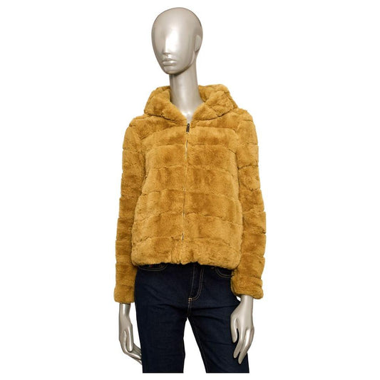 Baldinini Trend Yellow Polyester Women Jacket Baldinini Trend Dark Goldenrod
